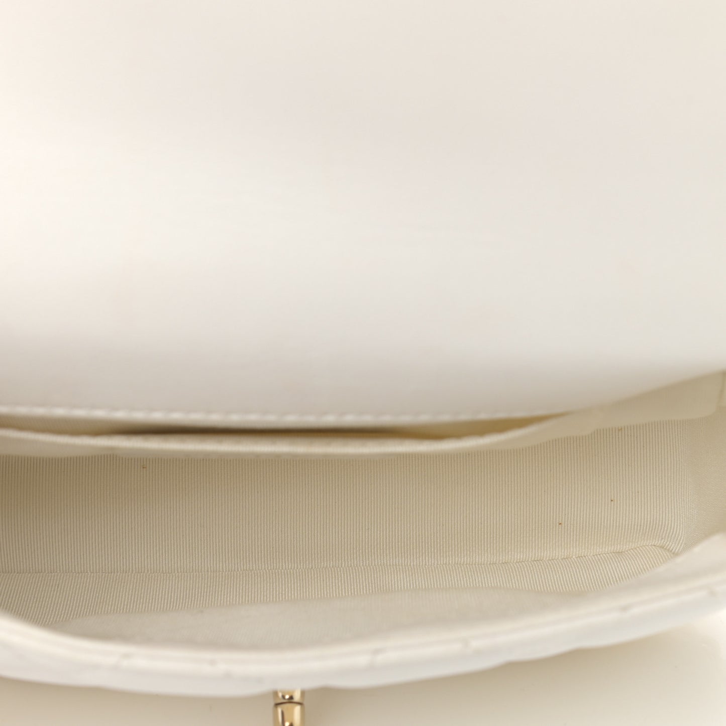 Lambskin Quilted Mini My Precious Flap White