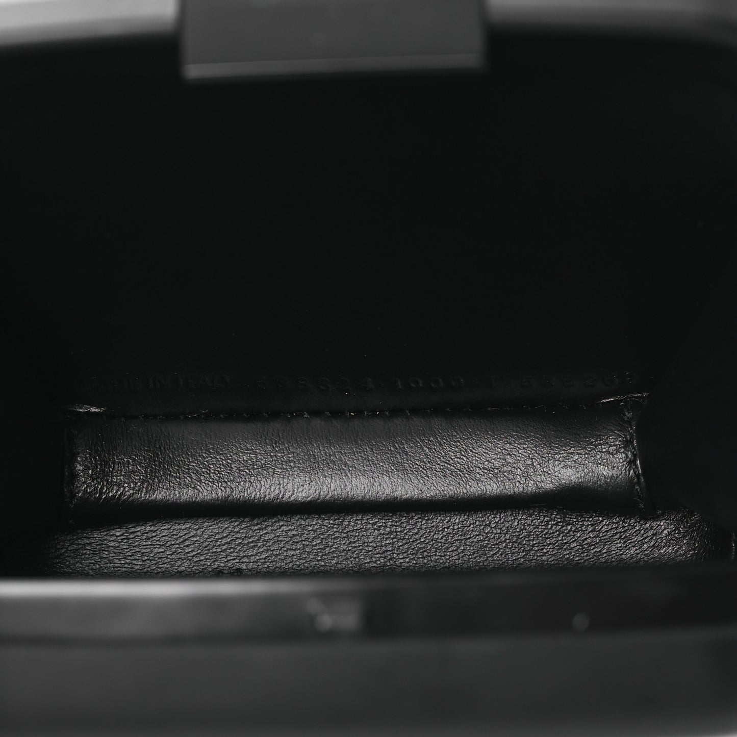 Recycled Plastic Calfskin Embossed Mini Lunch Box Case with Strap Black