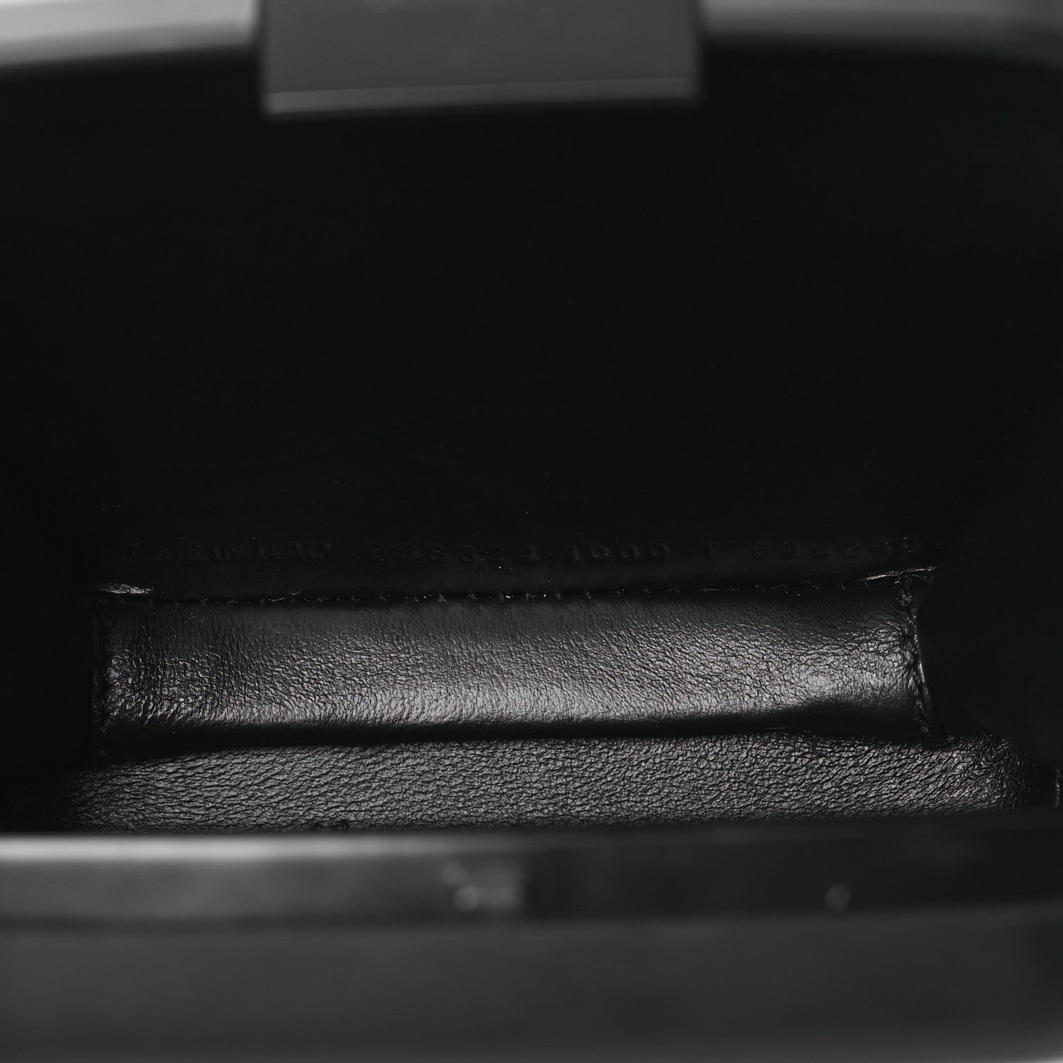 Balenciaga Recycled Plastic Calfskin Embossed Mini Lunch Box Case with Strap Black 5 of 11