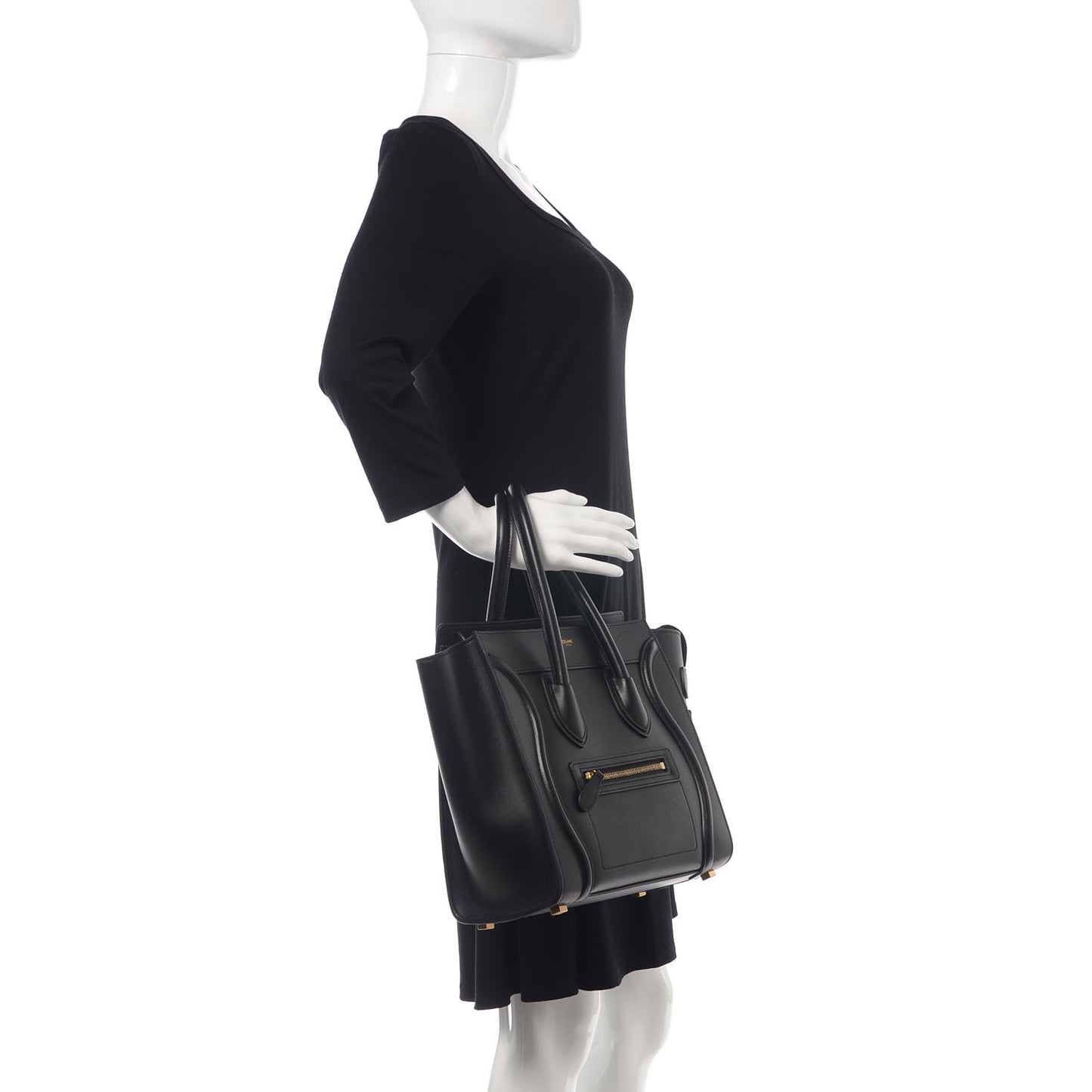 Smooth Calfskin Micro Luggage Black