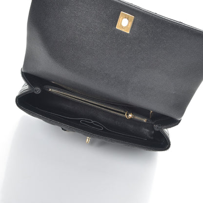 Chanel Caviar Lizard Quilted Small Coco Handle Flap Black 5 of 8