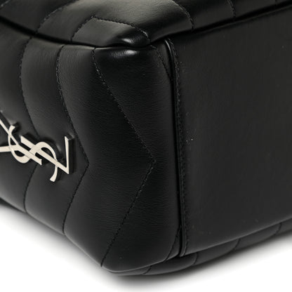 Saint Laurent Calfskin Y Quilted Monogram Small Loulou Bowling Bag Black 8 of 12