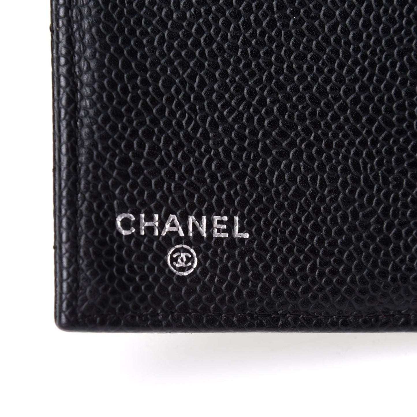 Caviar Quilted Large Flap Wallet Black