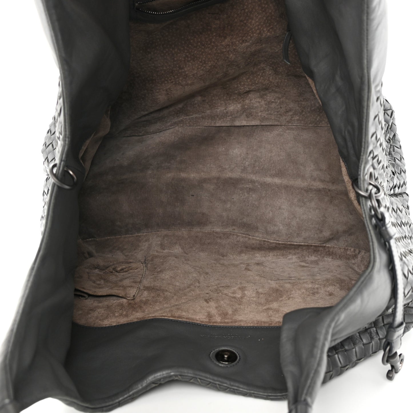 Nappa Intrecciato Large Campana Hobo Shadow