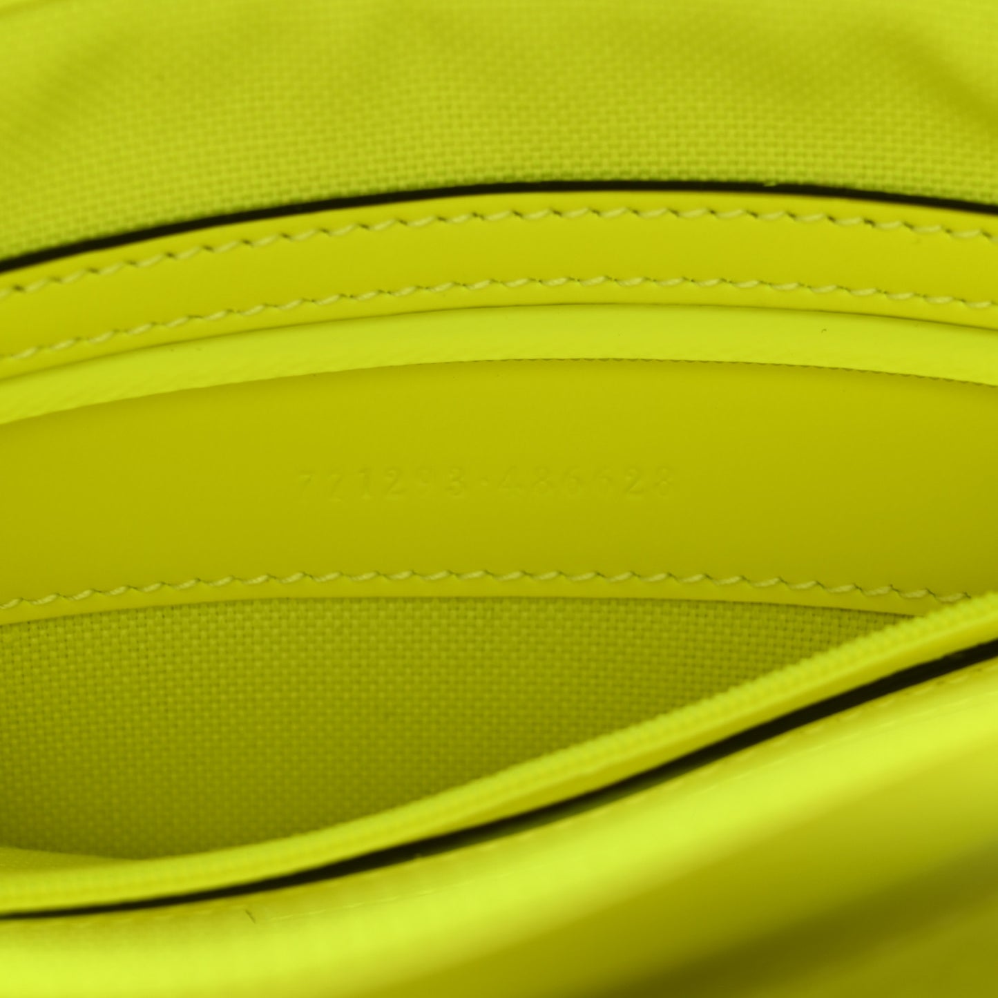 Rubber Effect Monogram GG Crossbody Bag Fluorescent Yellow