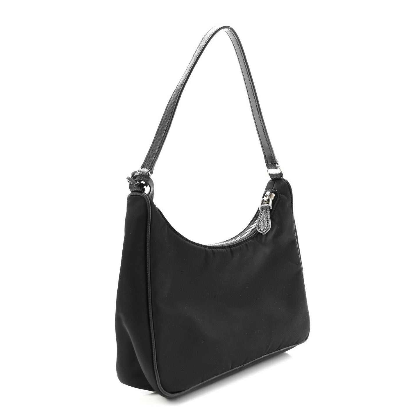 Tessuto Nylon Saffiano Mini Re-Edition 2005 Bag Black