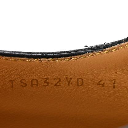 Valentino Garavani Calfskin Mens Derby Loafers 41 Black 9 of 10