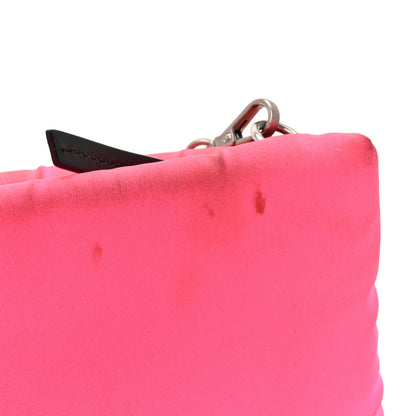 Prada Tessuto Nylon Soft Padded Crossbody Clutch Rosa Fluo 12 of 12