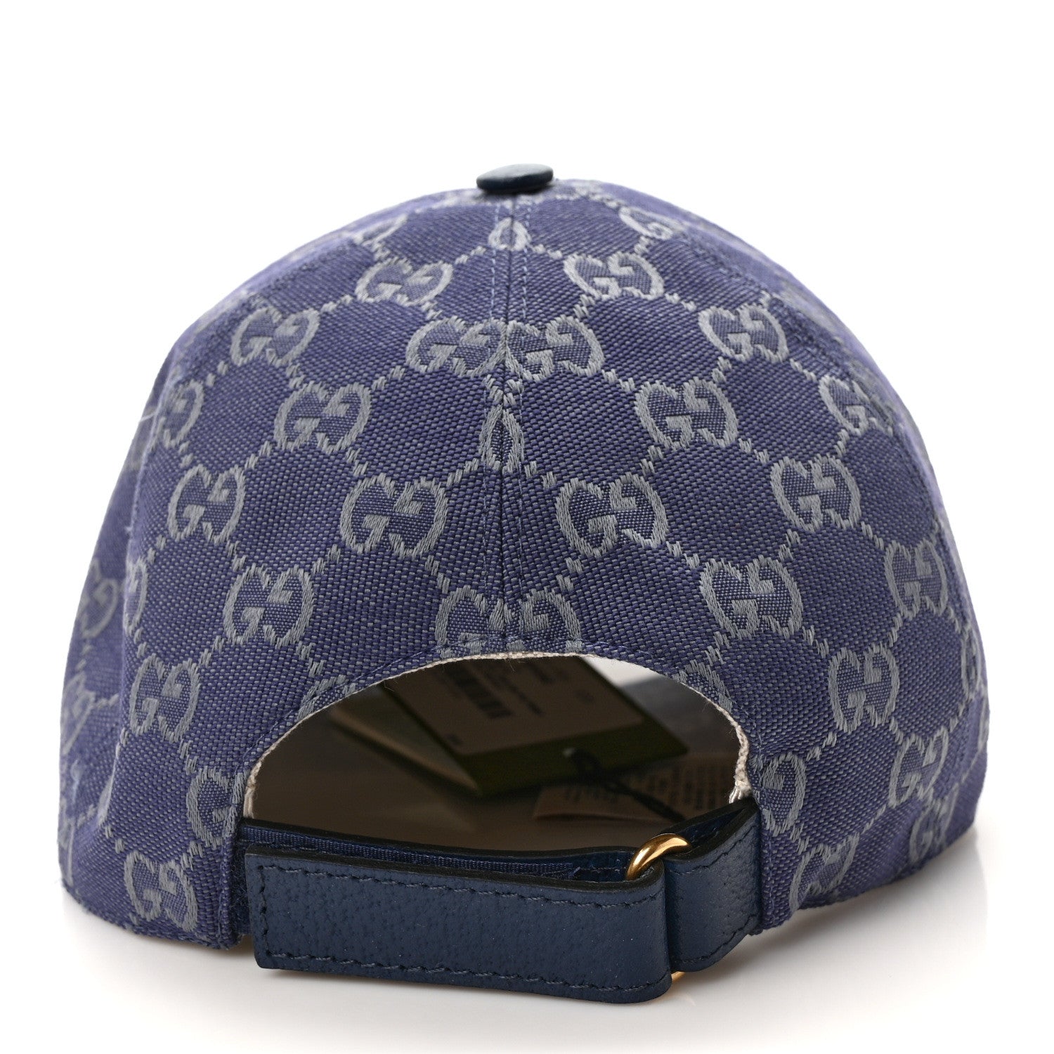 Gucci Monogram New GG Baseball Hat XL Blue Grey 6 of 9