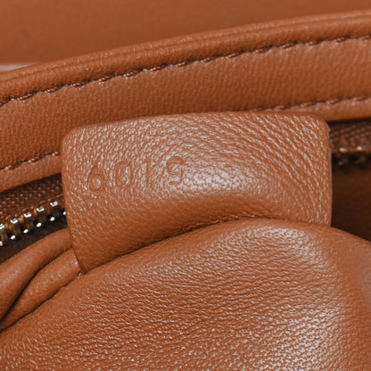 Celine Textile Natural Calfskin Classique Triomphe Khaki Tan 9 of 10