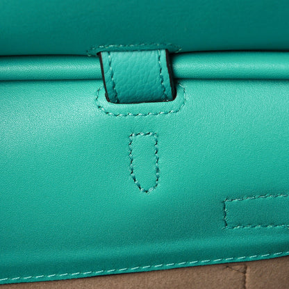 MCM Grained Calfskin Medium Milla Convertible Backpack Oasis Green 11 of 13