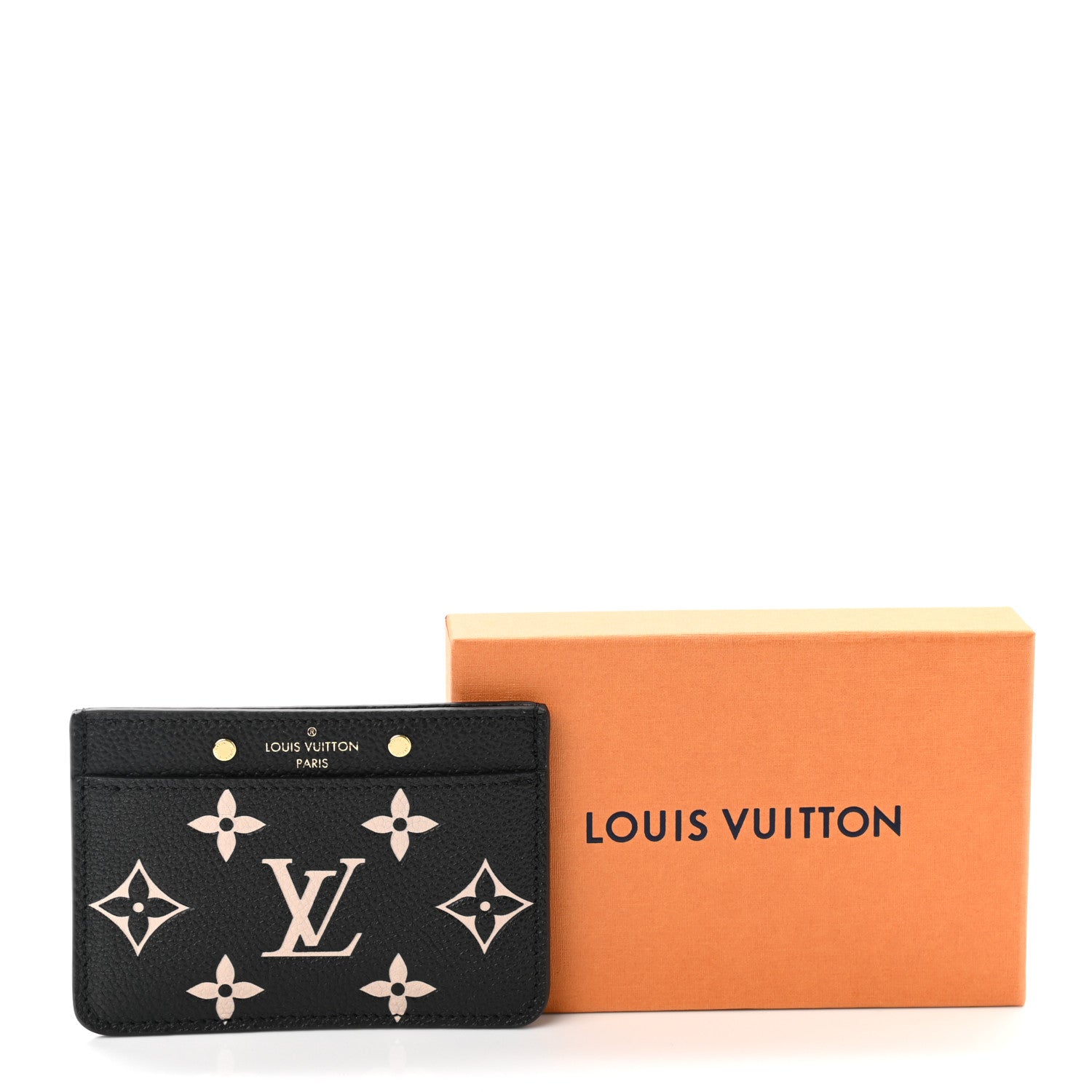 Louis Vuitton Empreinte Card Holder Black Beige 7 of 7