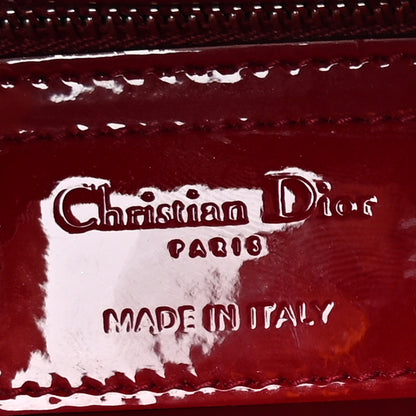 Christian Dior Patent Cannage Large Lady Dior Red 6 of 10
