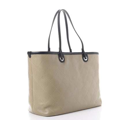 Chanel Grained Calfskin Large Shopping Fever Tote Beige 4 of 8