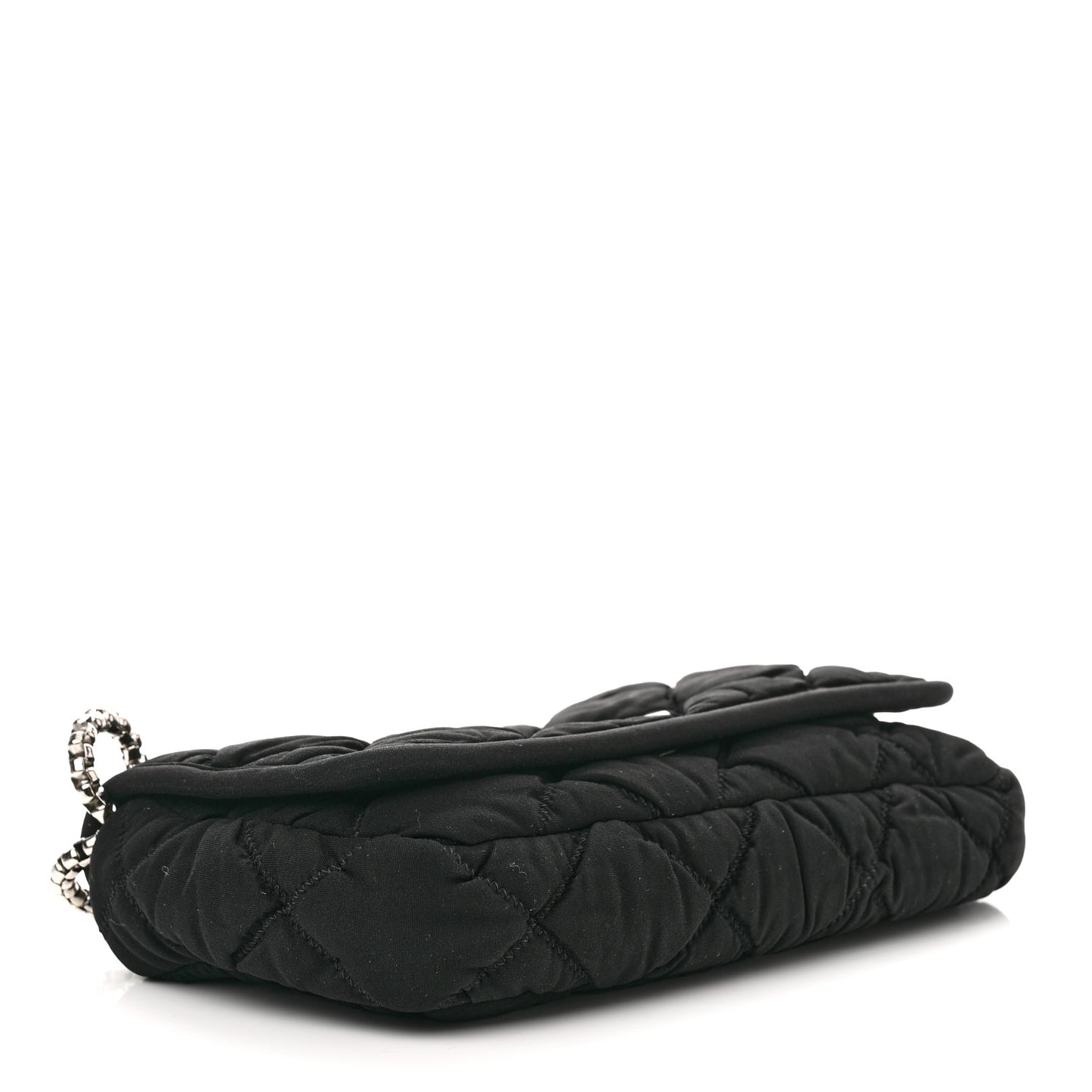 Jersey Bubble Quilt Flap Black