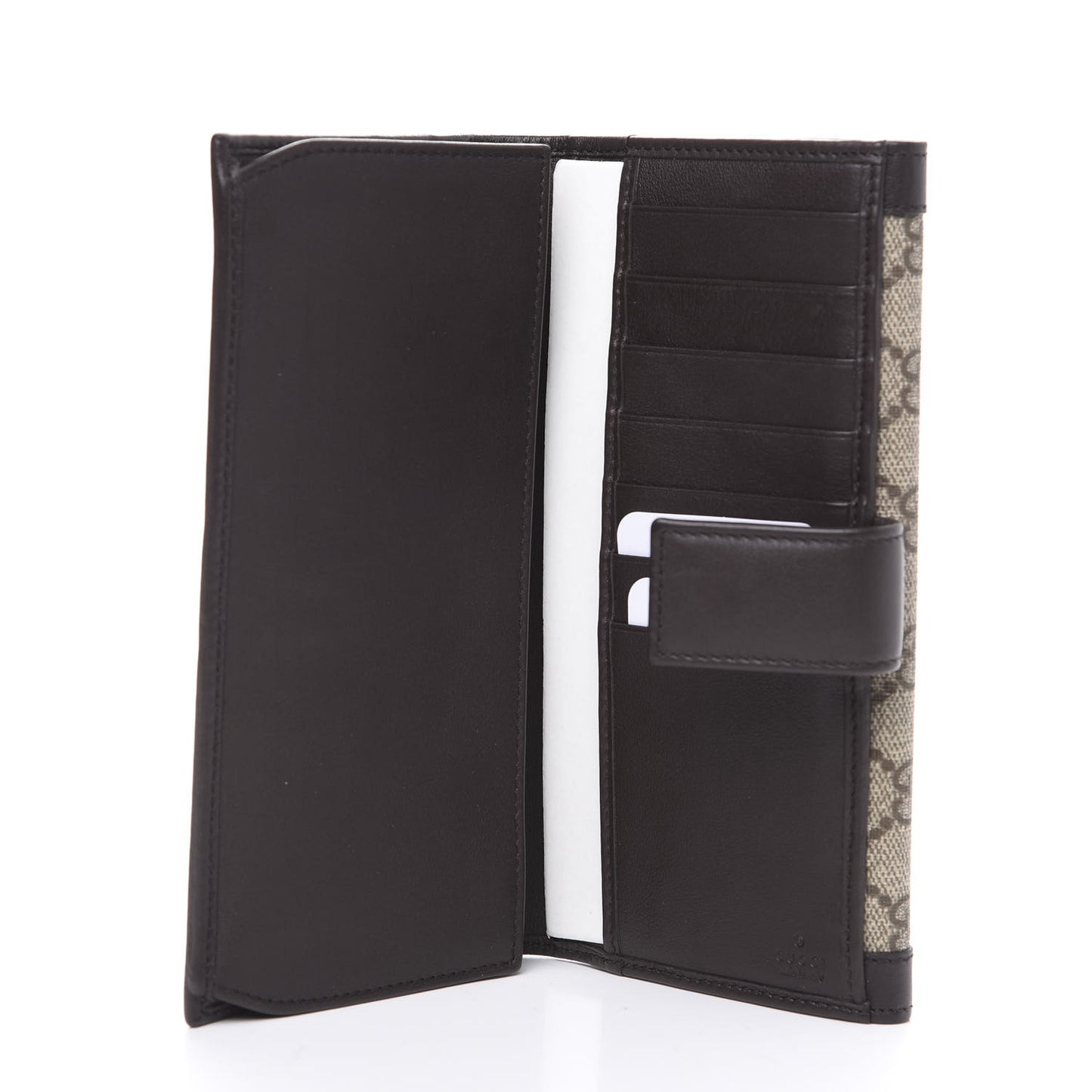 Monogram Script Continental Wallet Dark Brown