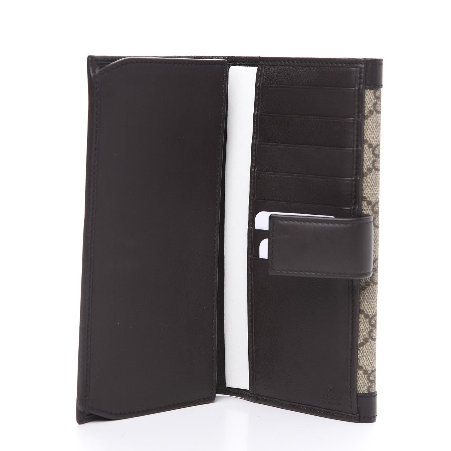 Gucci Monogram Script Continental Wallet Dark Brown 4 of 8