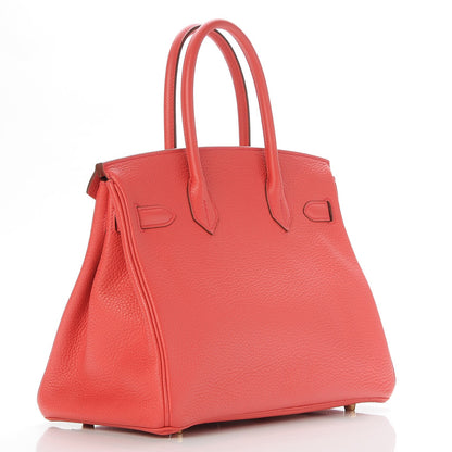 Hermes Taurillon Clemence Birkin 30 Bougainvillea 3 of 31