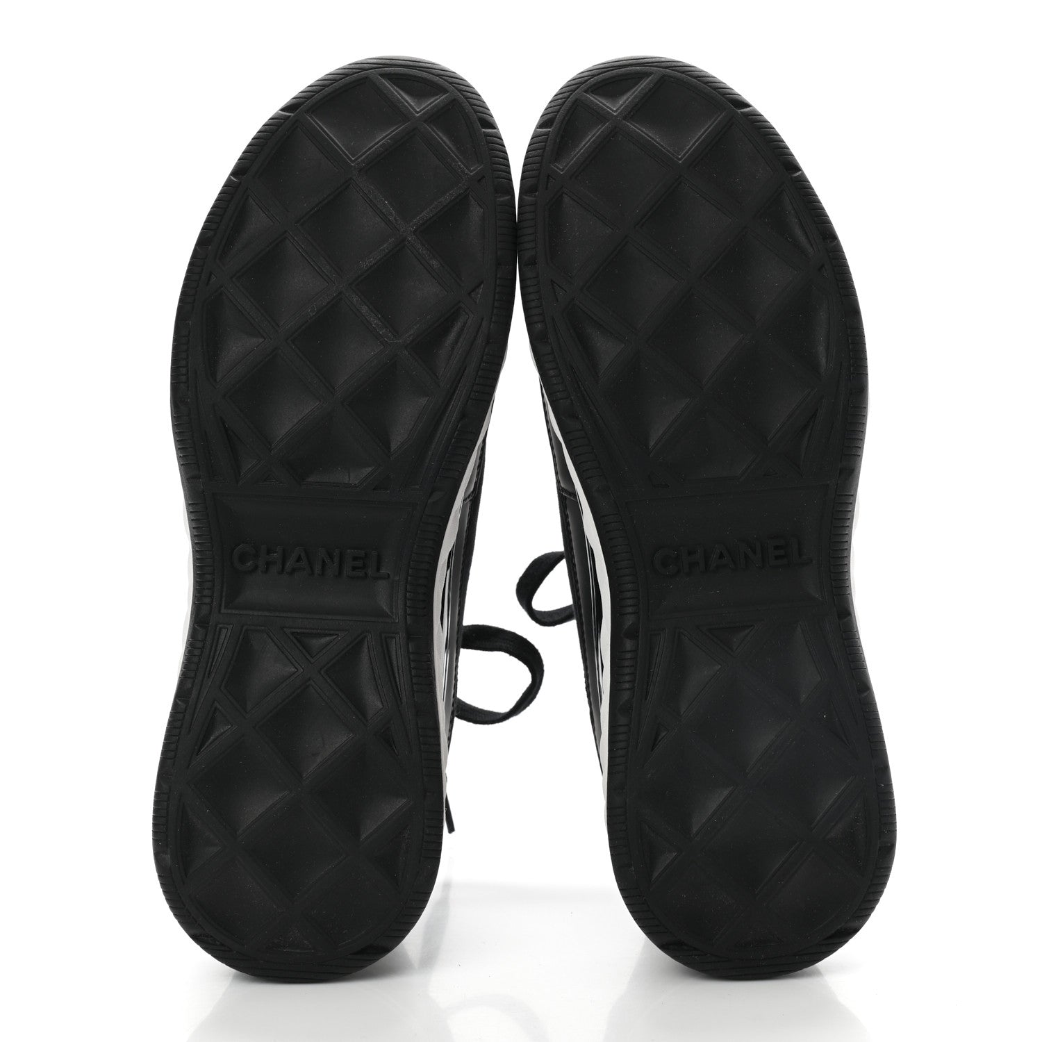 Chanel Velvet Calfskin Mixed Fibers CC Sneakers 38.5 Black 5 of 9