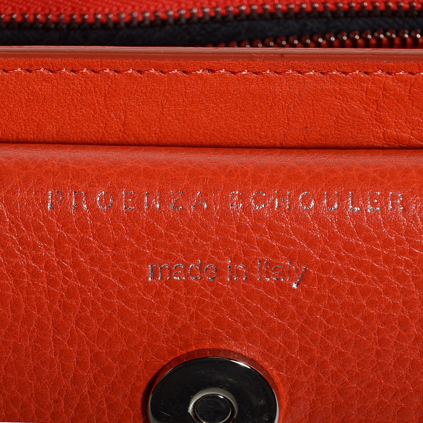 Calfskin Mini PS11 Classic Shoulder Bag Tangerine