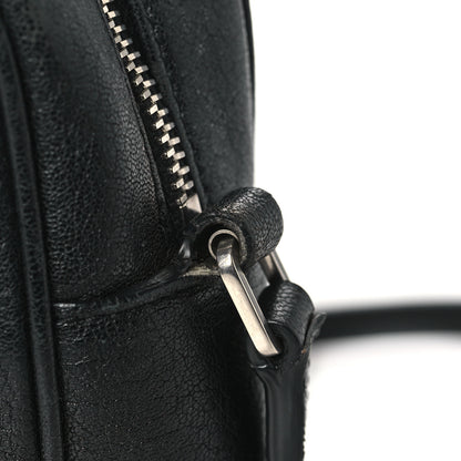Saint Laurent Lambskin Monogram Embossed Small Lou Camera Bag Black 14 of 14