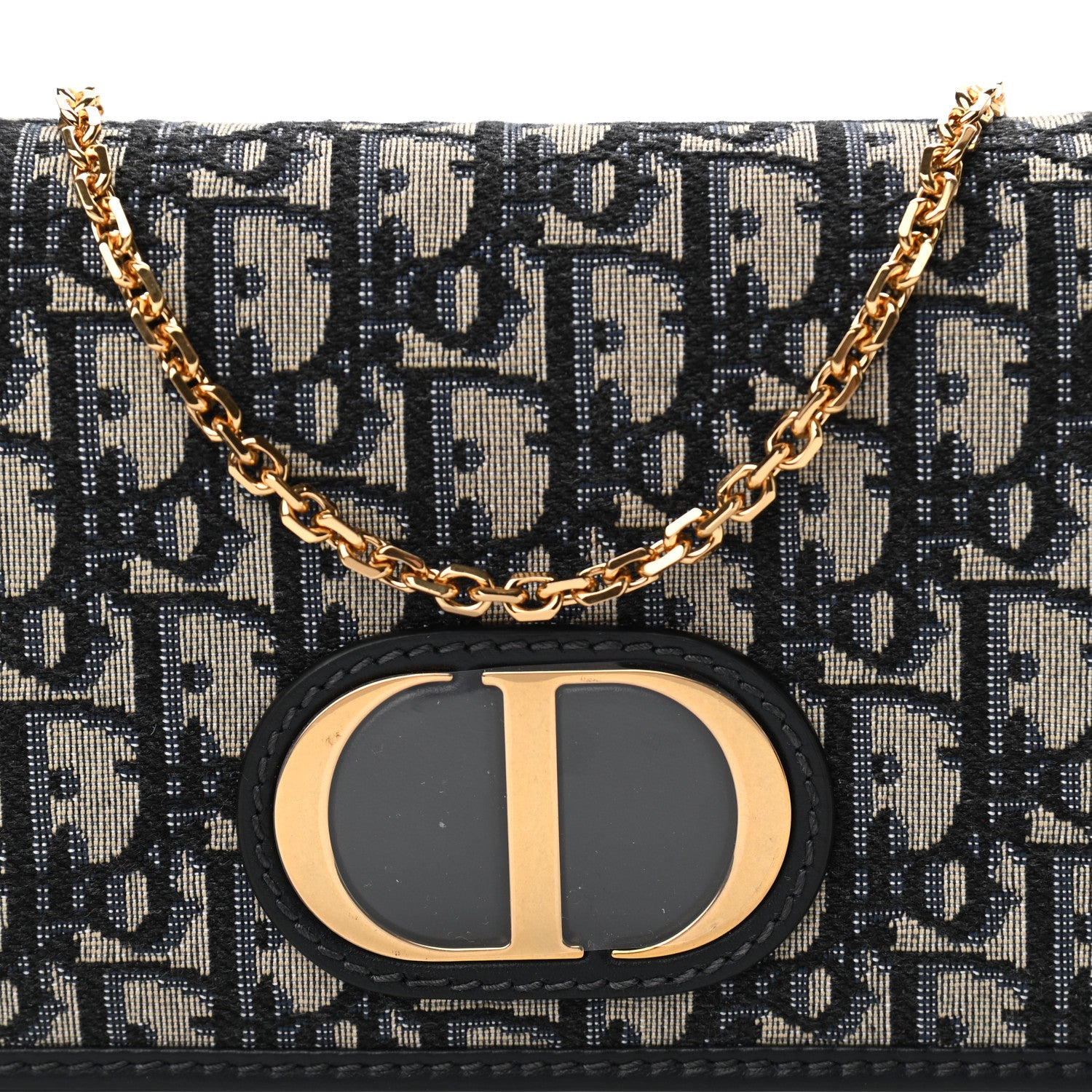 Christian Dior Oblique 30 Montaigne 2-In-1 Pouch Blue 7 of 11