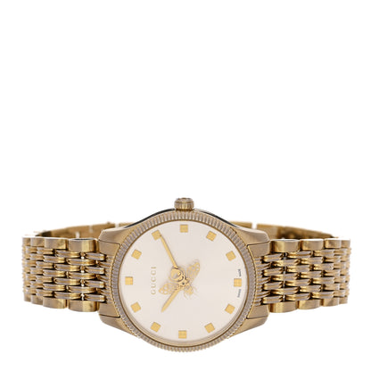 Gucci Stainless Steel 29mm G-Timeless Bee Quartz Watch Gold 2 of 5