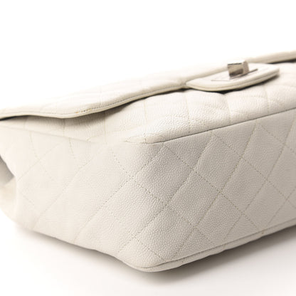 Chanel Washed Caviar Quilted 2.55 Reissue 226 Bijoux Chain Flap White 6 of 11