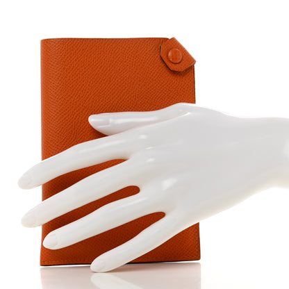 Hermes Epsom Tarmac PM Passport Holder Orange 2 of 7