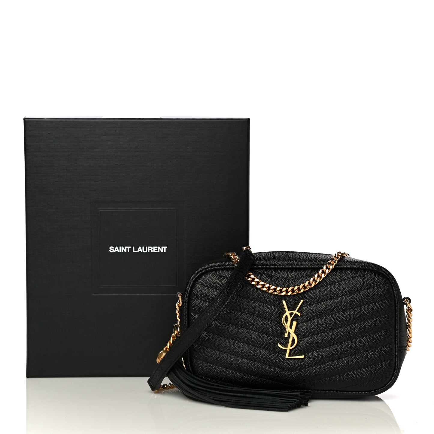 Grain De Poudre Matelasse Monogram Mini Lou Camera Bag Black