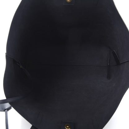 Saint Laurent Calfskin Large Shopping Tote Deep Marine 5 of 12