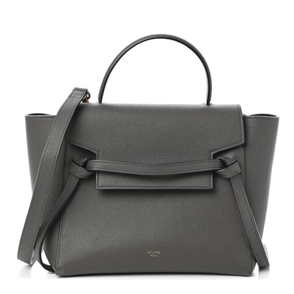 Celine Grained Calfskin Micro Belt Bag Grey 1 of 9