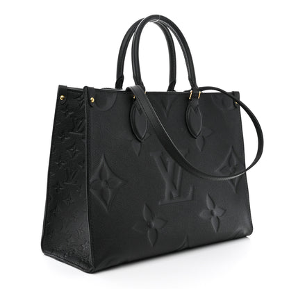 Louis Vuitton Empreinte Monogram Giant Onthego MM Black 3 of 9