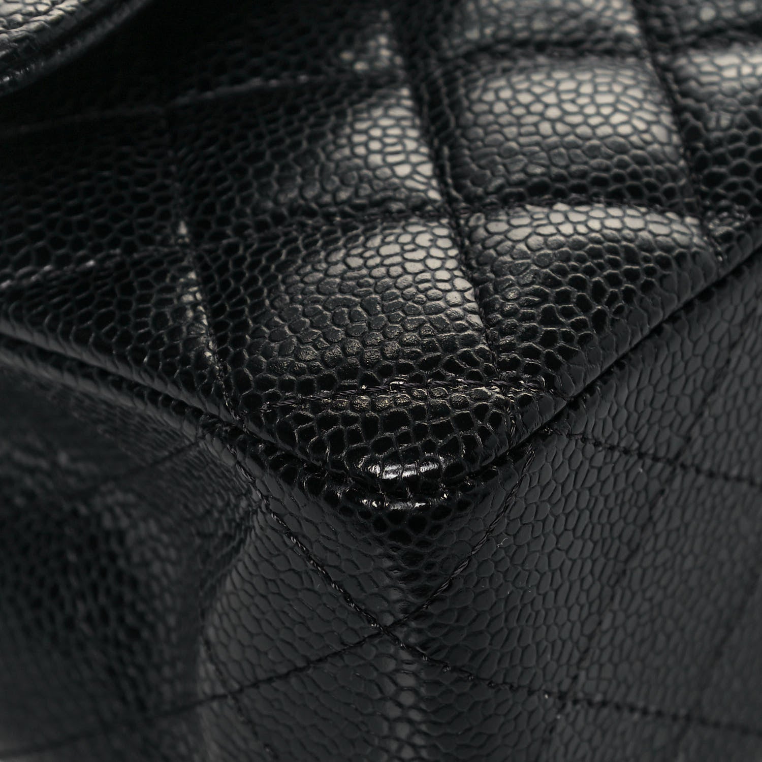 Chanel Caviar Quilted Medium Double Flap Black 9 of 14