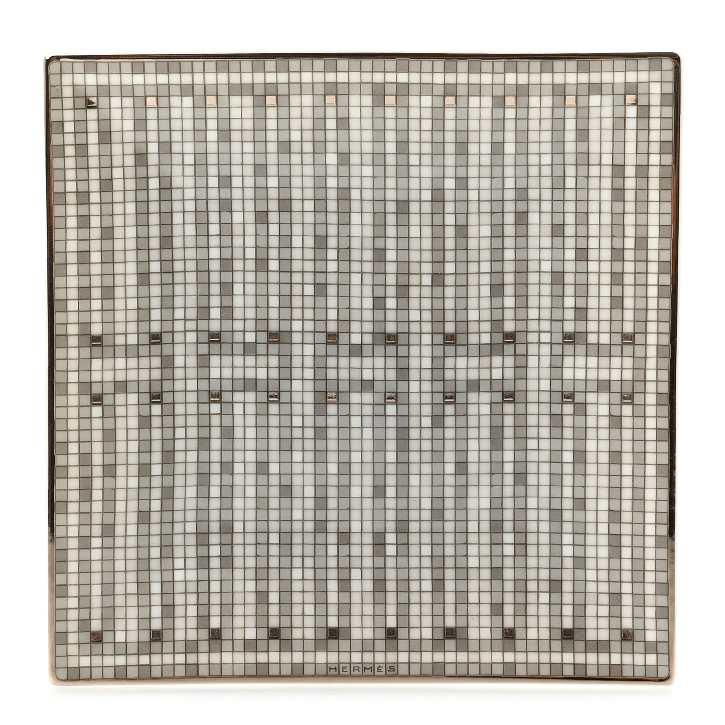 Porcelain Mosaique Au 24 Platine Square Plate N°2