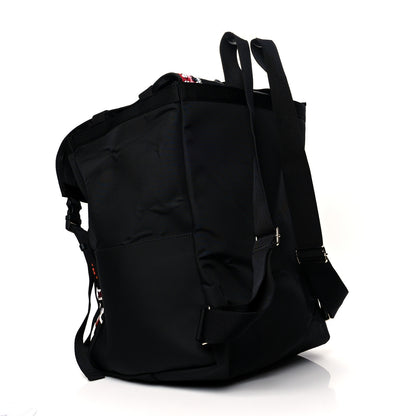 Valentino Garavani Nylon Embroidered Beaded Backpack Black Multicolor 3 of 11