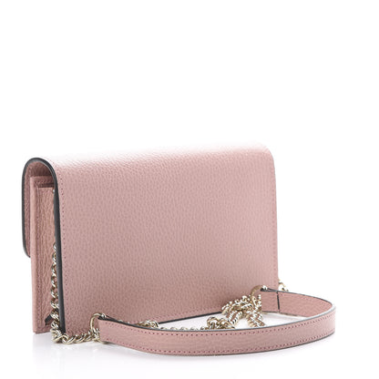 Gucci Dollar Calfskin Interlocking G Chain Wallet Soft Pink 2 of 10
