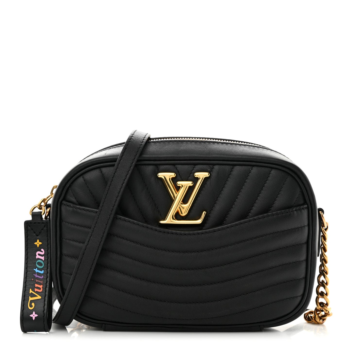 Calfskin New Wave Camera Bag Black
