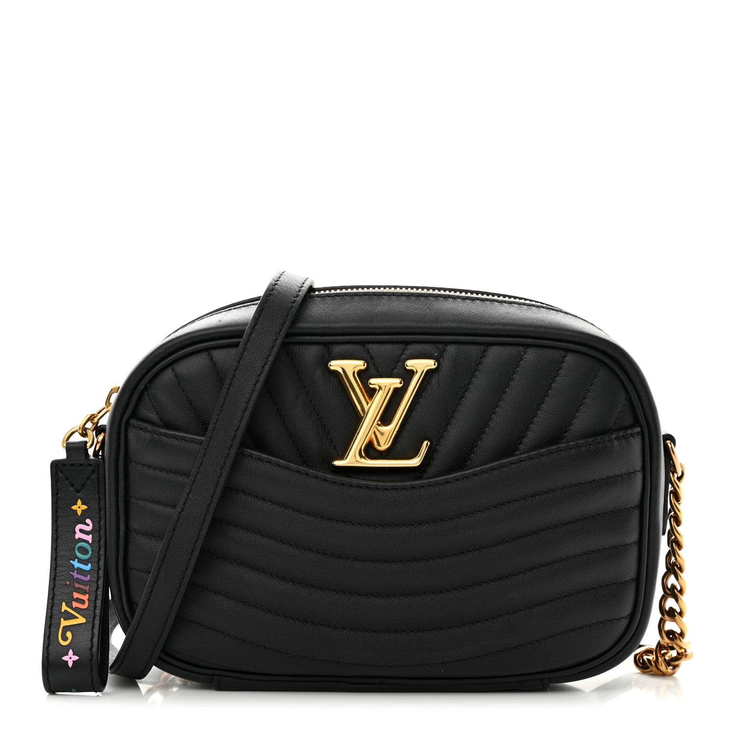 Louis Vuitton Calfskin New Wave Camera Bag Black 1 of 9