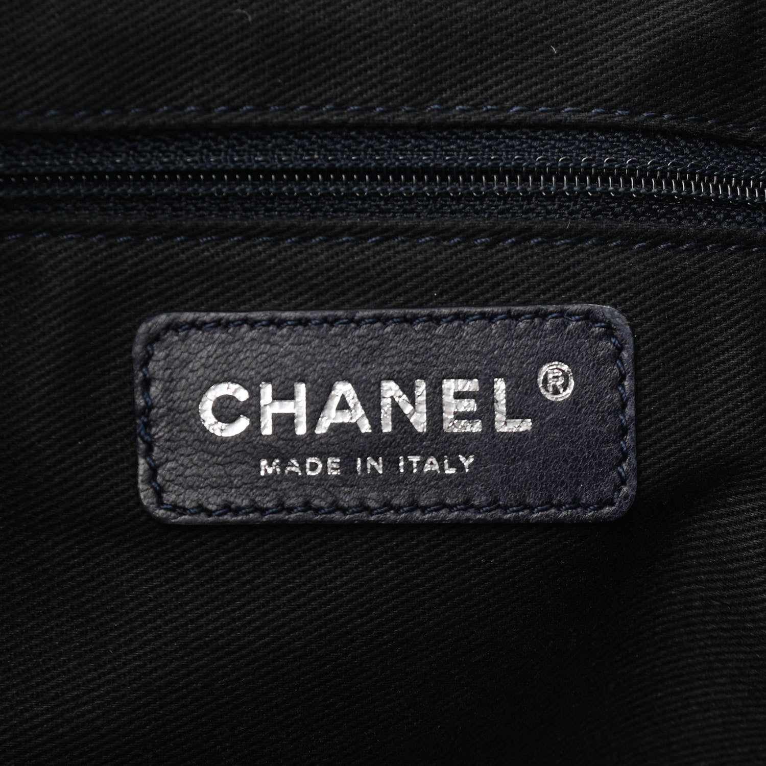 Chanel Caviar Executive Cerf Shopper Tote Navy 6 of 13