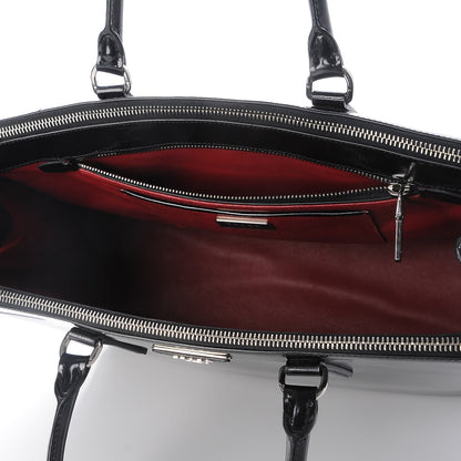 Prada Spazzolato Large Galleria Double Zip Tote Nero Black 5 of 11