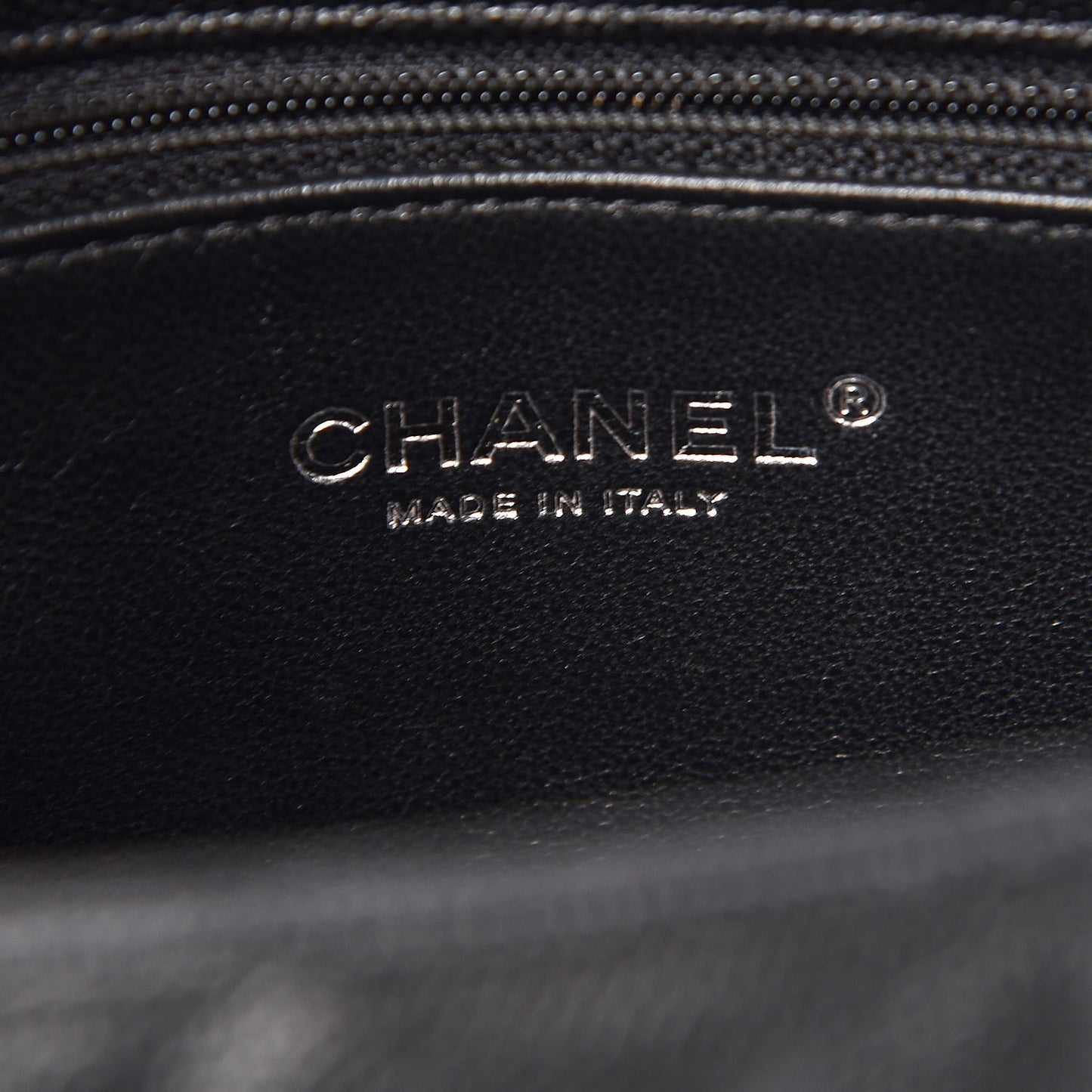 Caviar Lizard Quilted Small Coco Handle Flap Black