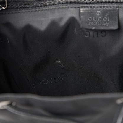 Gucci Calfskin Canvas Backpack Black 10 of 14