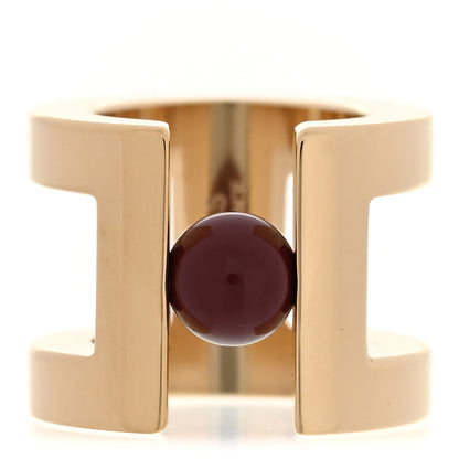 Hermes Permabrass Mini H Perle Twilly Ring Rouge H 1 of 5