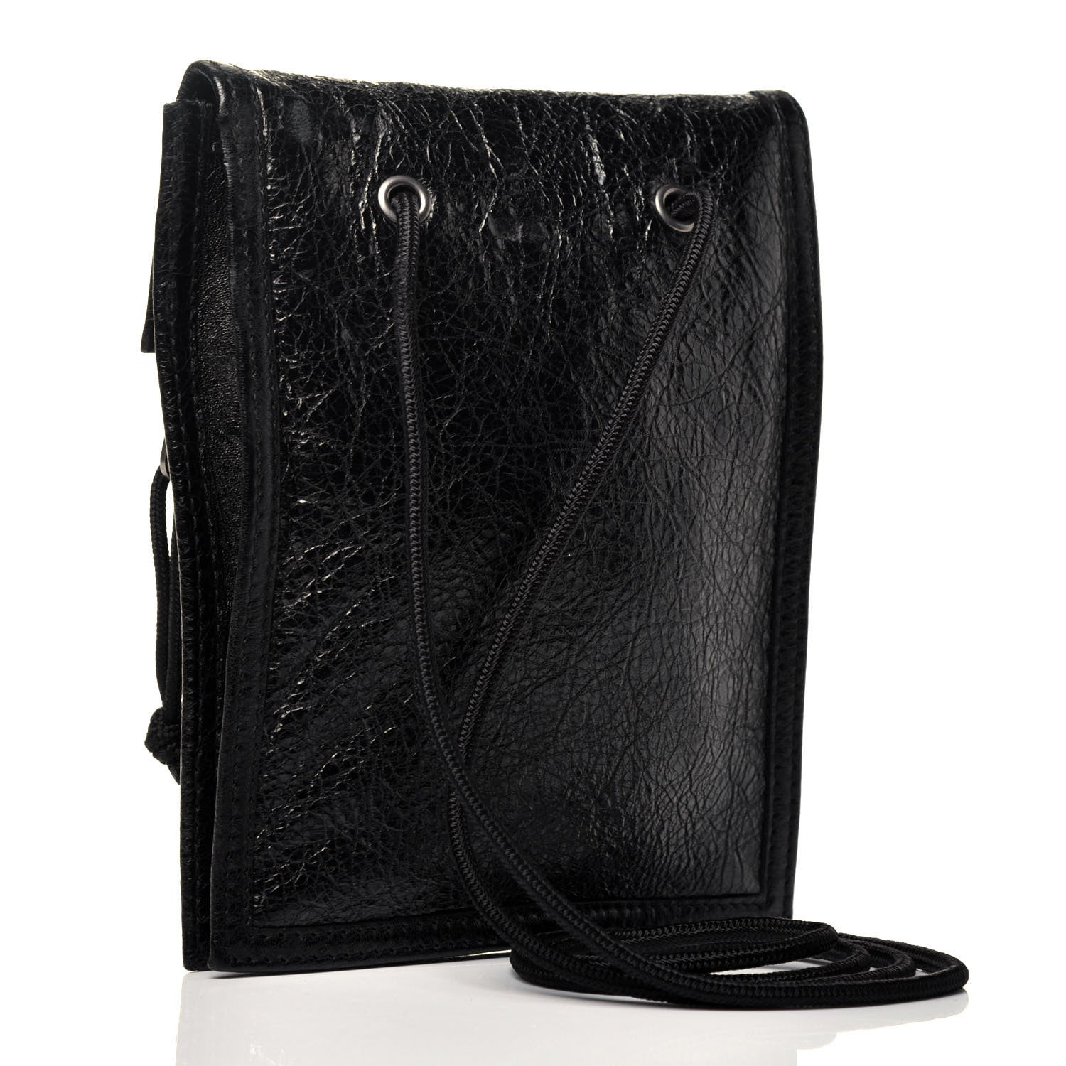 Balenciaga Agneau Arena Small Explorer Crossbody Pouch Black 3 of 10