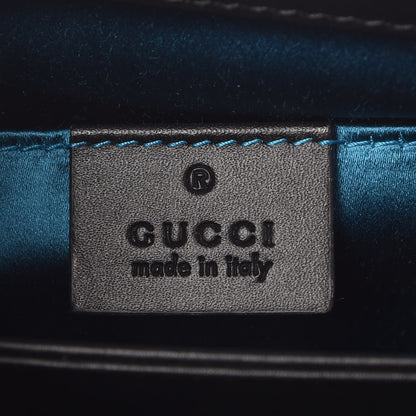 Gucci Suede Patent GG Web Small Ophidia Chain Shoulder Bag Black 6 of 7