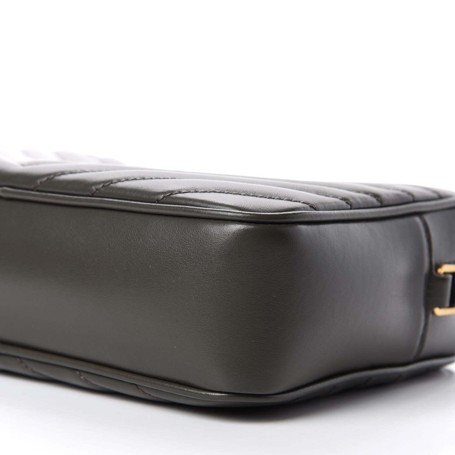 Saint Laurent Calfskin Matelasse Monogram Lou Camera Bag Sea Pebble 7 of 10