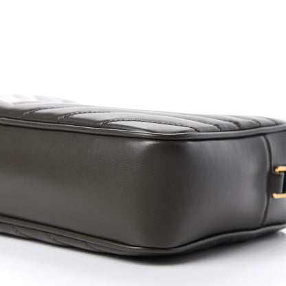 Saint Laurent Calfskin Matelasse Monogram Lou Camera Bag Sea Pebble 7 of 10