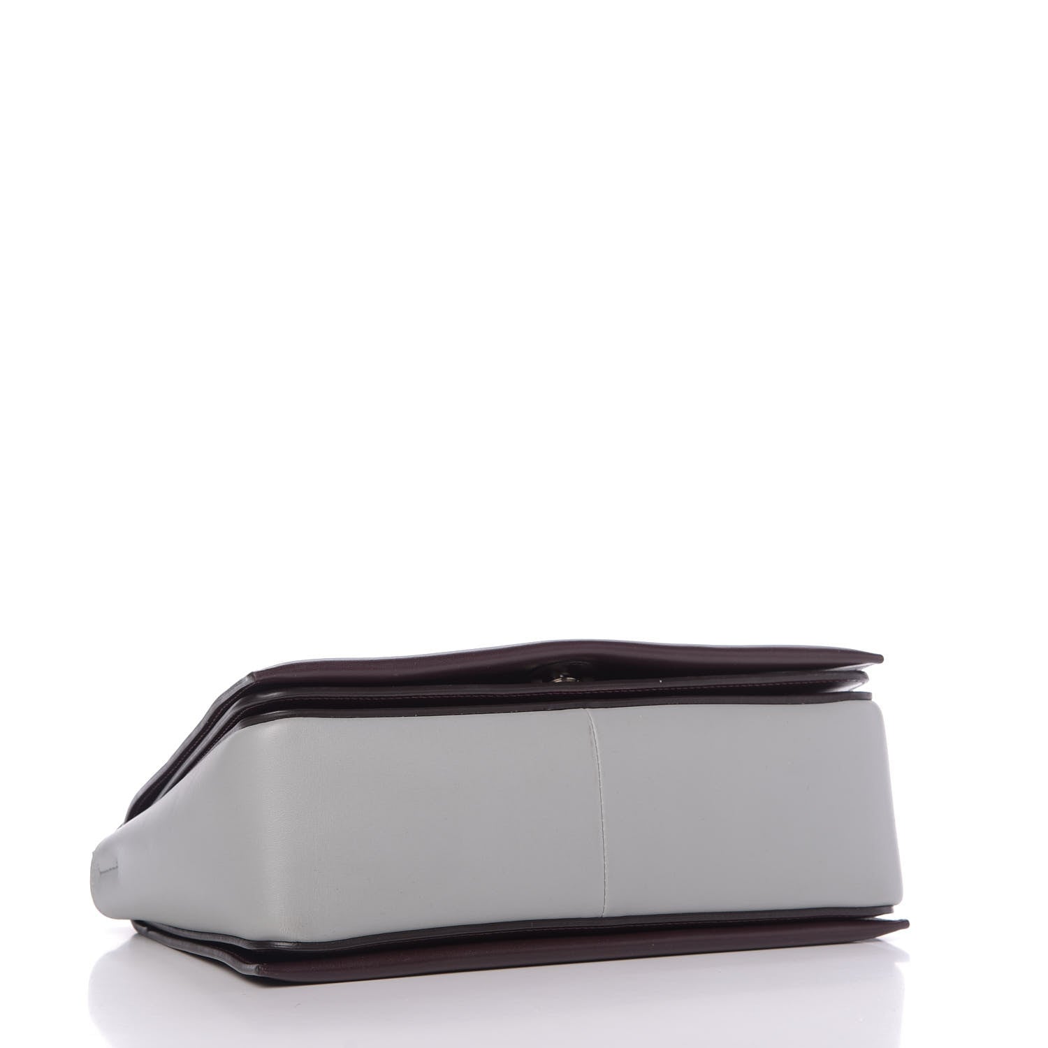 Celine Shiny Smooth Calfskin Medium Frame Shoulder Bag Burgundy Pearl Blue 7 of 9