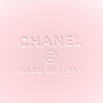 Chanel Caviar Quilted Tray Coin Purse With Chain Pink 5 of 8